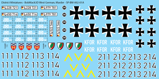 BobMack3D West German - Marder 28mm Decals