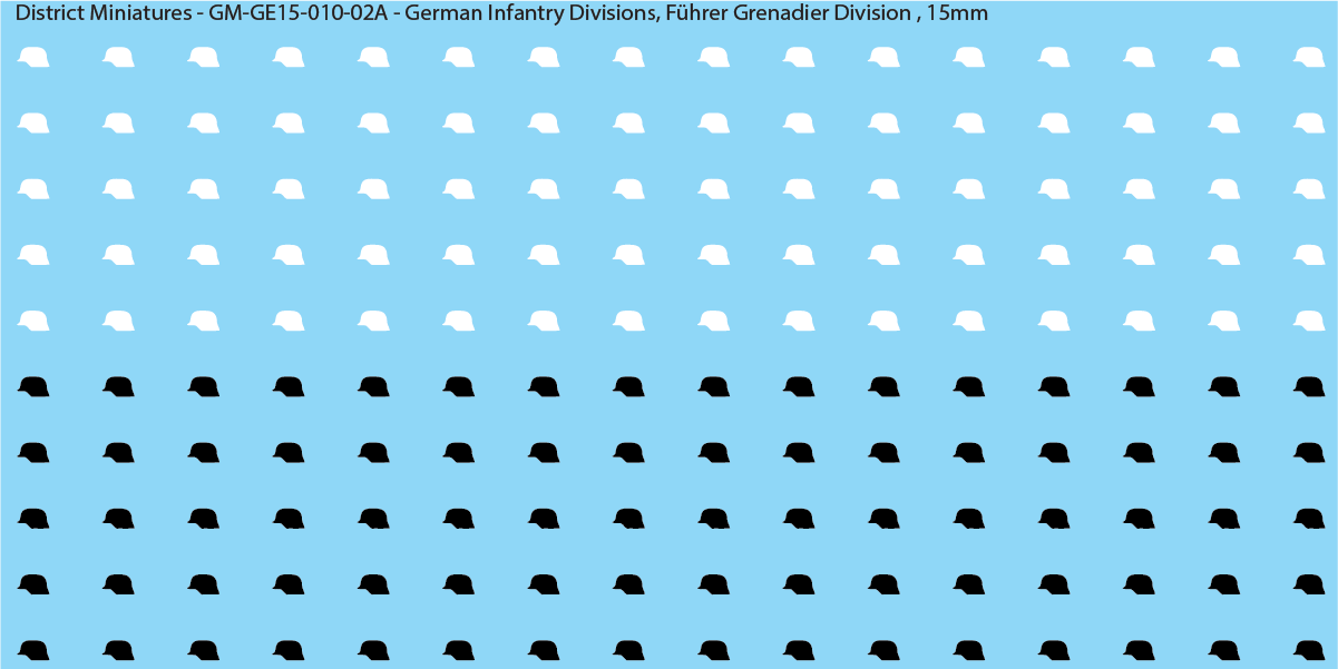 WW2 German Wehrmacht Infantry Divisions, 15mm Decals