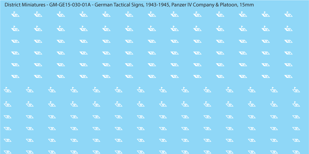 WW2 German - German Tactical Signs, 1943-1945 (Multiple Options), 15mm