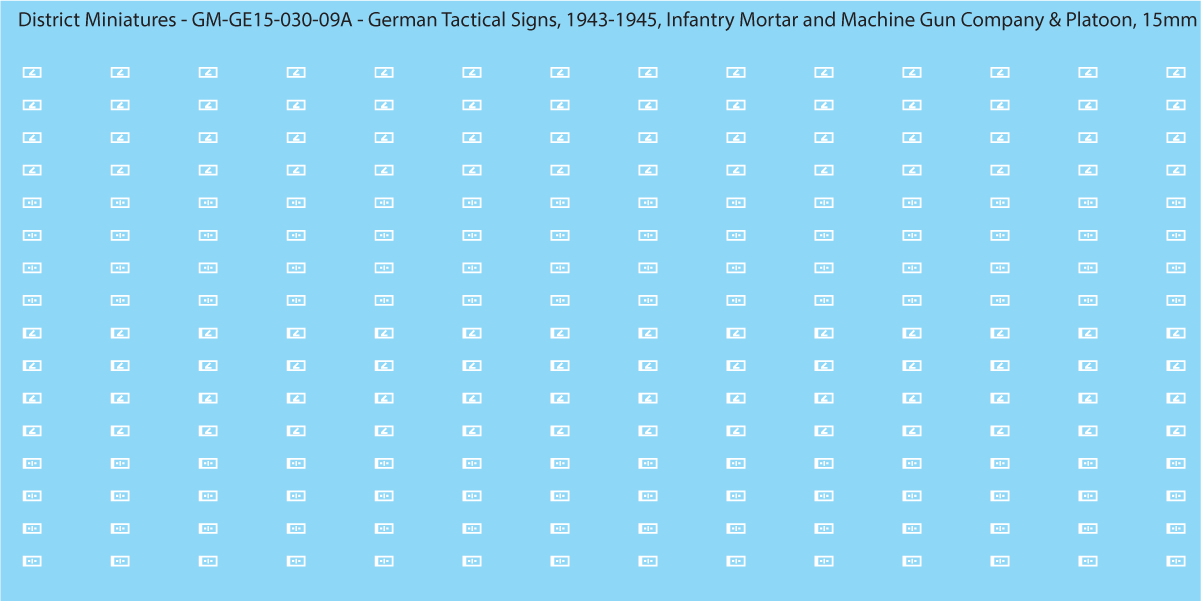 WW2 German - German Tactical Signs, 1943-1945 (Multiple Options), 15mm