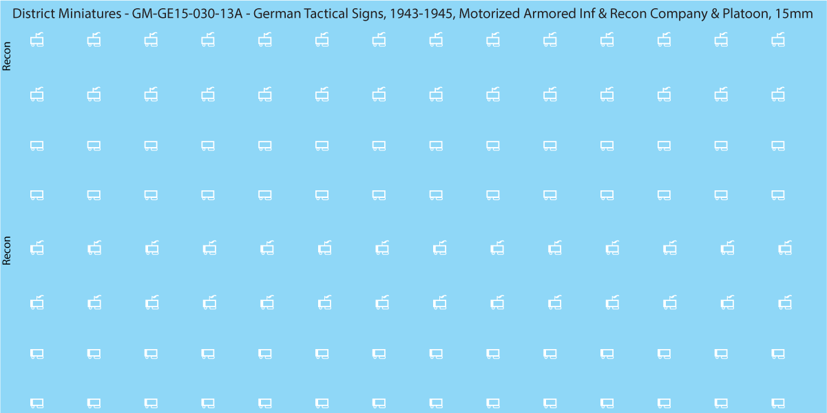 WW2 German - German Tactical Signs, 1943-1945 (Multiple Options), 15mm