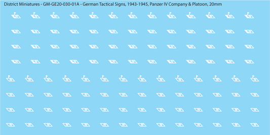 WW2 German - German Tactical Signs, 1943-1945 (Multiple Options), 20mm