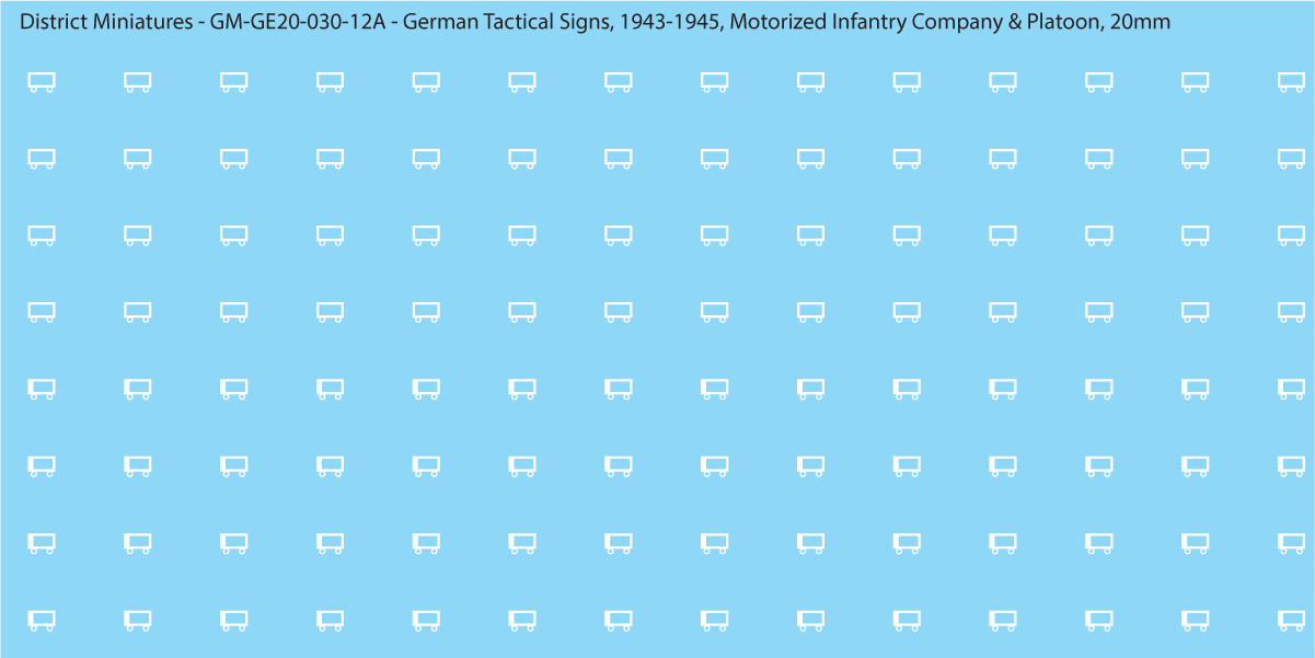 WW2 German - German Tactical Signs, 1943-1945 (Multiple Options), 20mm