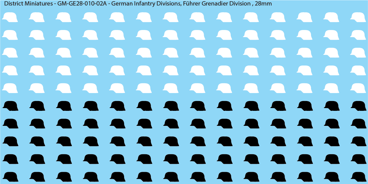 WW2 German Wehrmacht Infantry Divisions, 28mm Decals