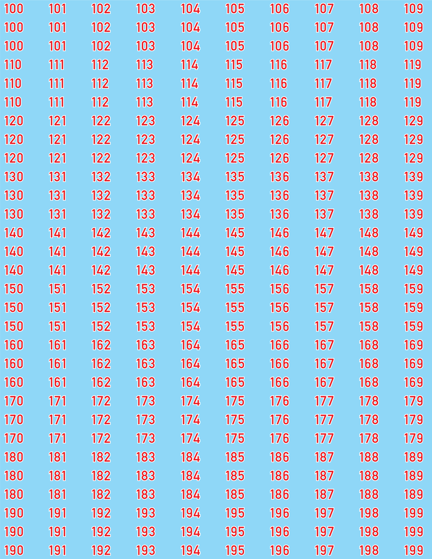 WW2 German - German Vehicle Numbers Sheets, Small Size, 100-999 (Multiple Options), 28mm