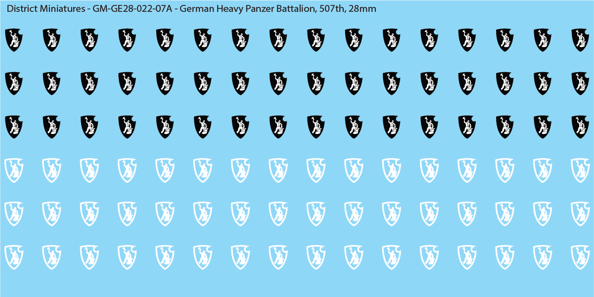 WW2 German - Heavy Panzer Battalions (Multiple Options), 28mm Decals