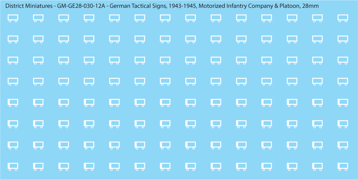 WW2 German - German Tactical Signs, 1943-1945 (Multiple Options), 28mm