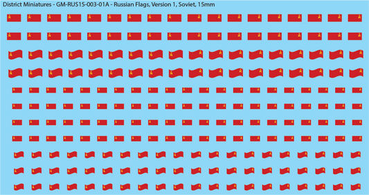 Russian Flags, 15mm