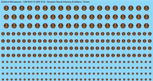 Russian Naval Infantry Emblem, 15mm