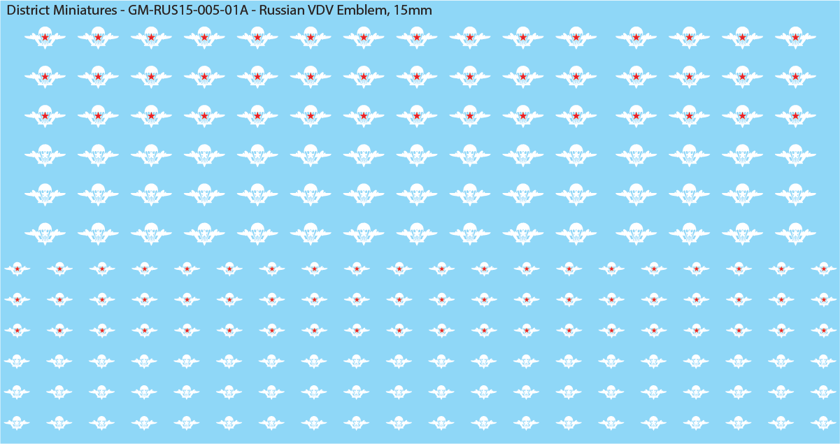 Russian VDV Emblem, 15mm