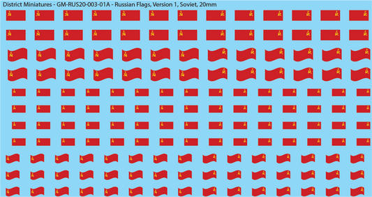 Russian Flags, 20mm