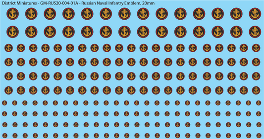 Russian Naval Infantry Emblem, 20mm