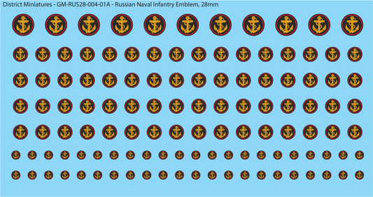 Russian Naval Infantry Emblem, 28mm