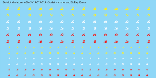 Soviet Hammer and Sickle, 15mm