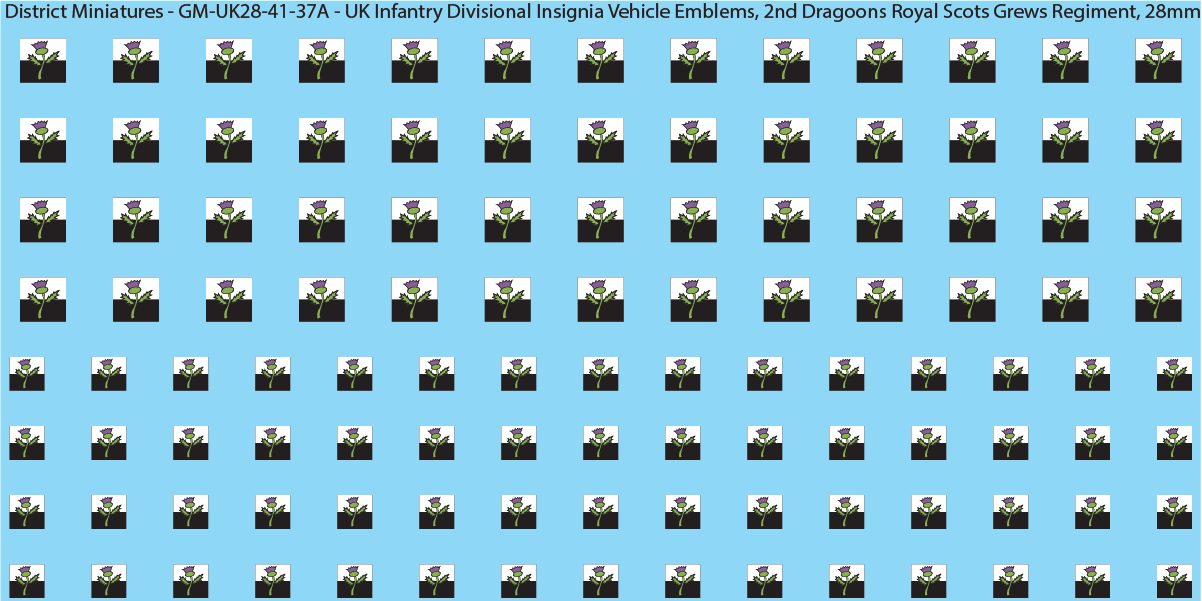 WW2 British - UK Infantry Divisions (Vehicles) #1, 28mm Decals