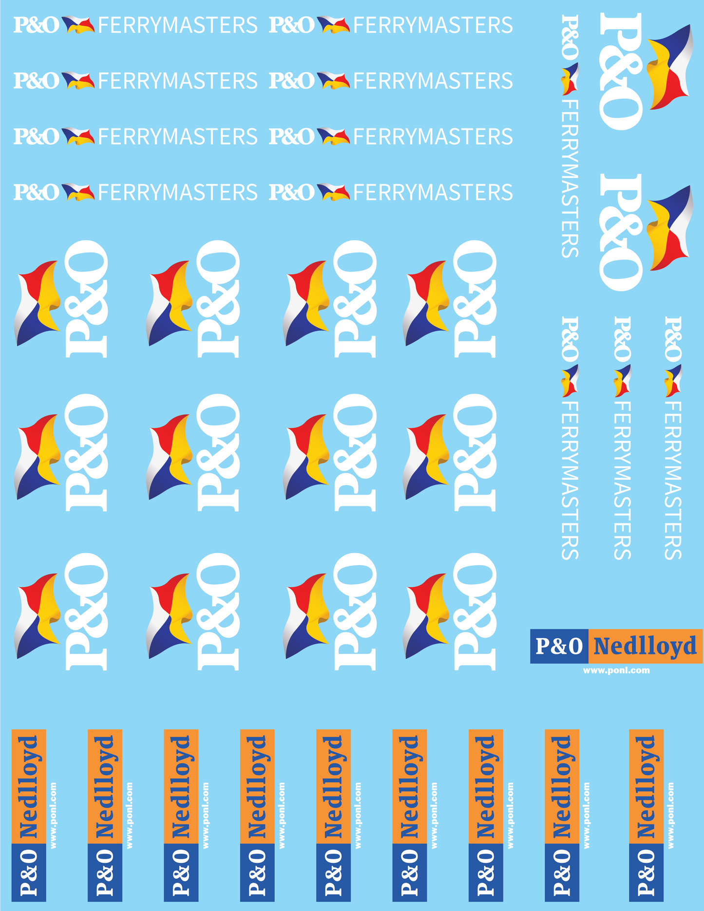 Shipping Container Company Logos (Multiple Options), 20mm
