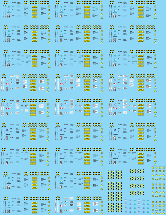 Shipping Container Information Decals (Multiple Options), 20mm