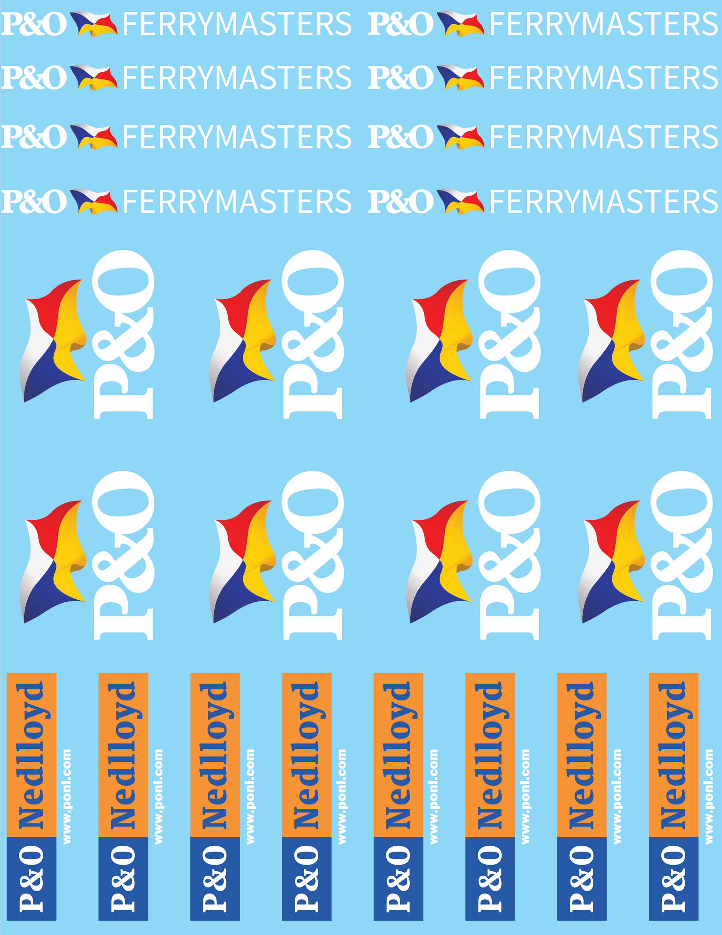 Shipping Container Company Logos (Multiple Options), 28mm