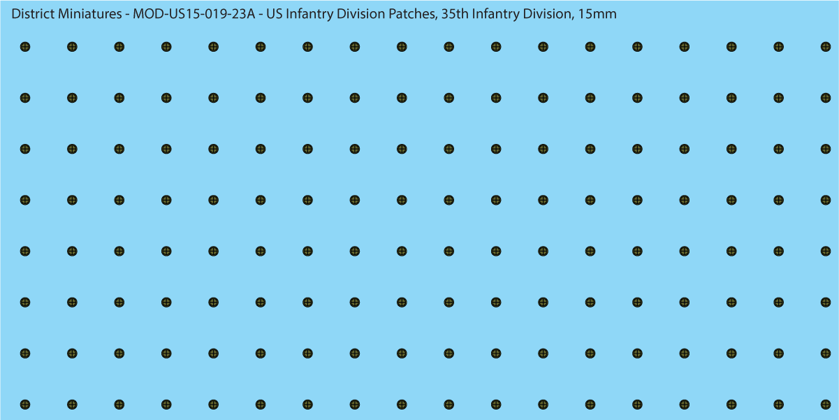 Modern US - US Infantry Division Patches, Subdued (Multiple Options), 15mm Decals