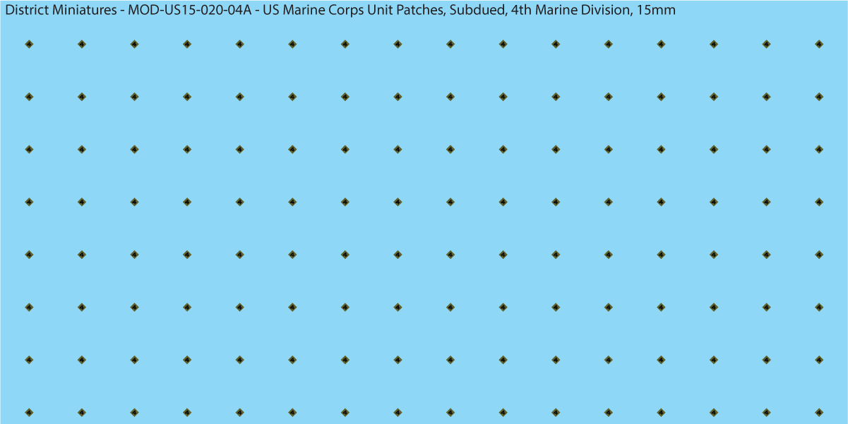 Modern US - US Marine Unit Patches, Subdued (Multiple Options), 15mm Decals