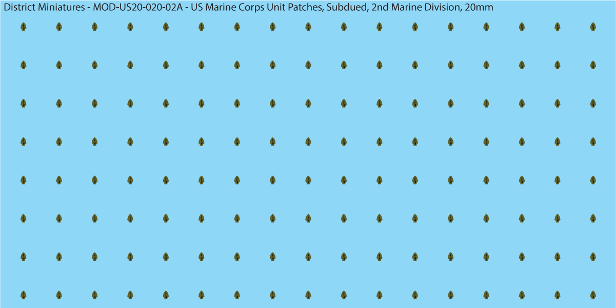Modern US - US Marine Unit Patches, Subdued (Multiple Options), 20mm Decals