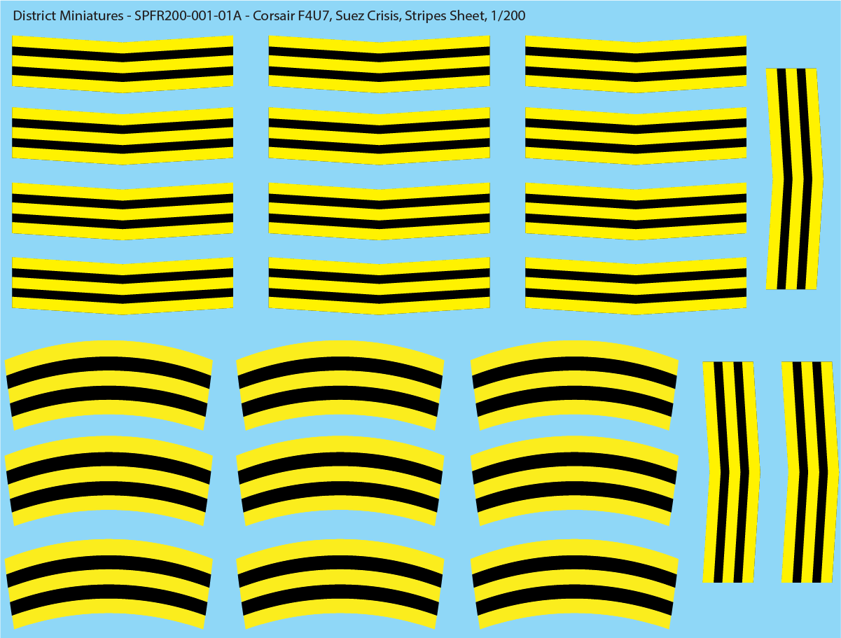 French Corsair, Suez Crisis, 1/200 Decals