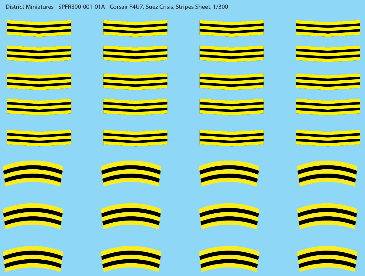 French Corsair, Suez Crisis, 1/300 Decals