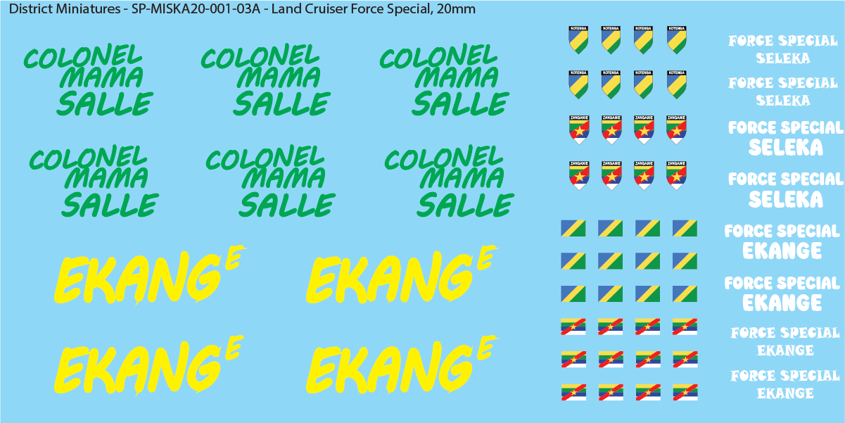 Africa - Land Cruisers (Multiple Options), 20mm