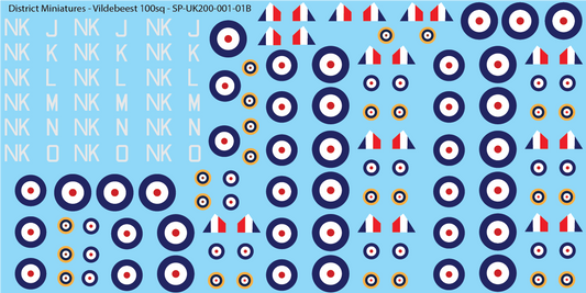 Vildebeest 1/200 Aircraft decals