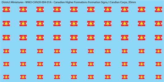 WW2 Canada - Canadian Higher Formations Formation Signs (Multiple Options), 20mm