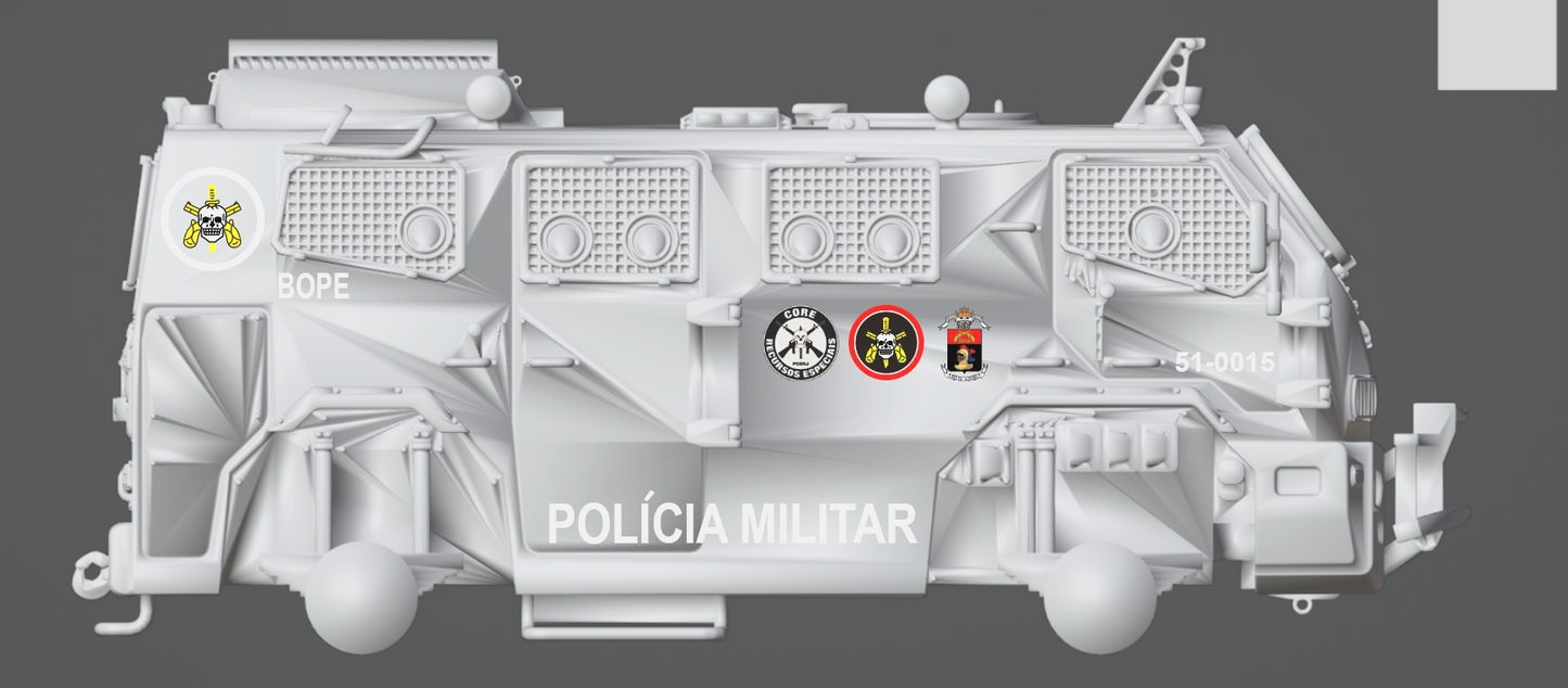 Modern Brazil, Maverick ISV APC, 15mm Decals