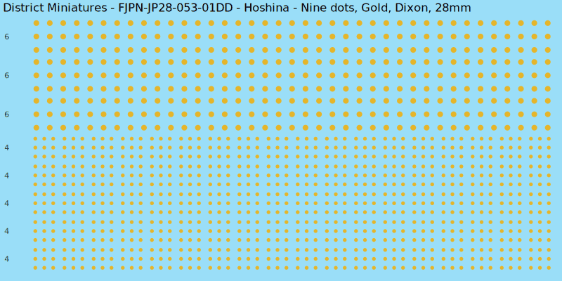 Hoshina clan mon, Yellow/Gold waterslide decal sheet, Dixon banner sizes, 28mm