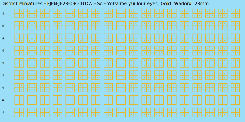So clan mon, Yellow/Gold waterslide decal sheet, Warlord banner sizes, 28mm