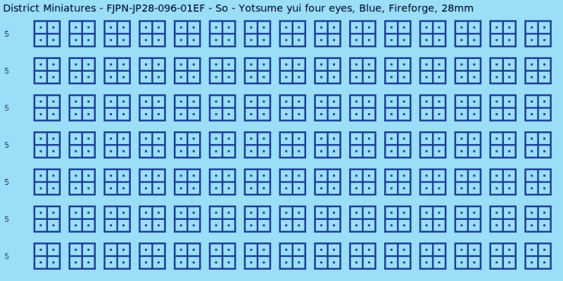 So clan mon, Blue waterslide decal sheet, Fireforge banner sizes, 28mm