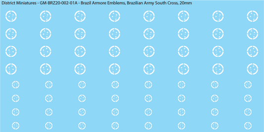 WW2 Brazil - Brazil Armor Emblems (Multiple Options), 20mm Decals