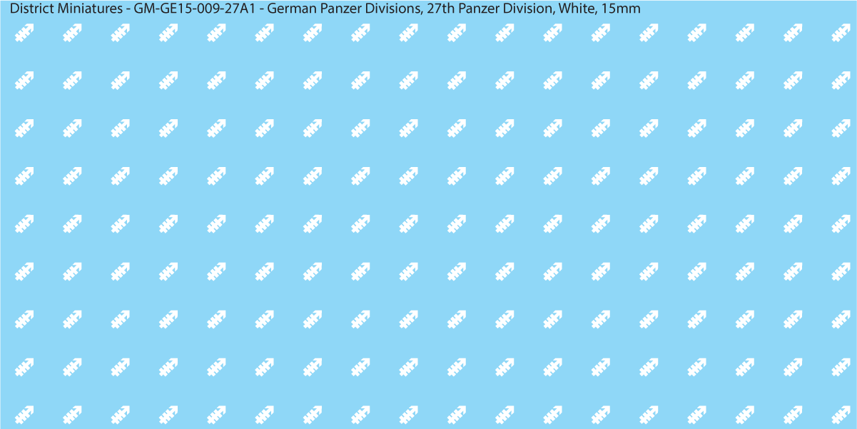 WW2 German Wehrmacht Panzer Divisions, 15mm Decals