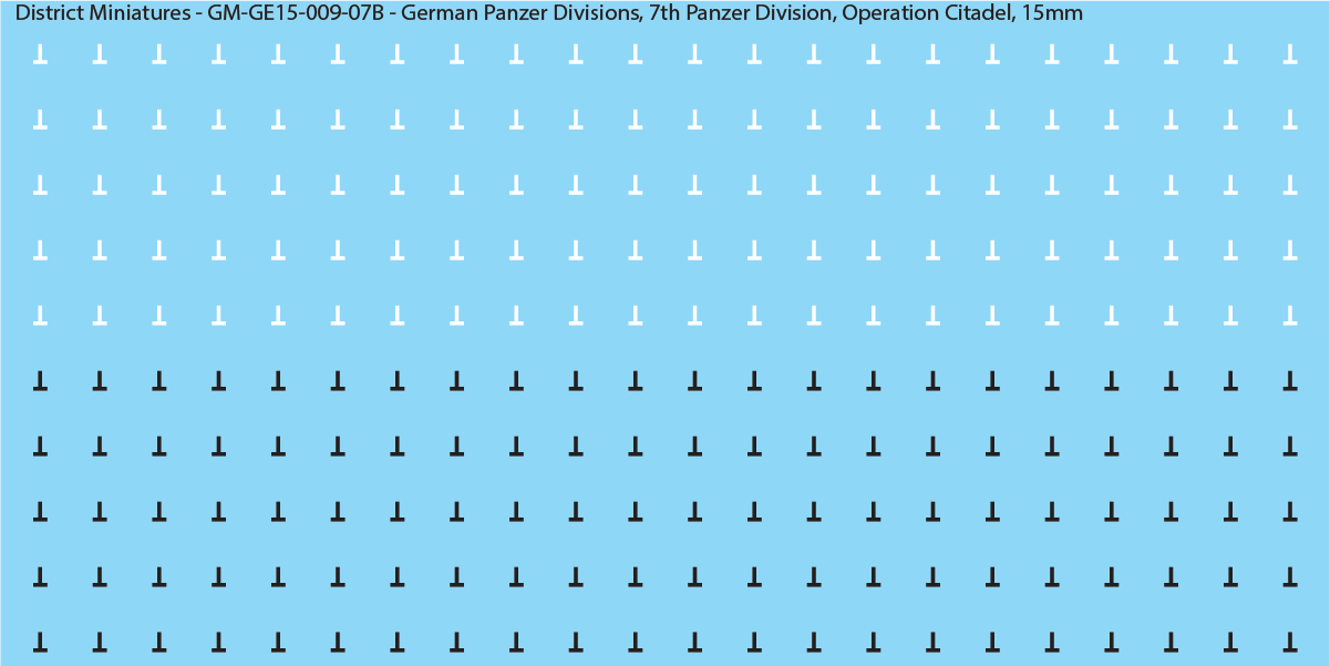 WW2 German Wehrmacht Panzer Divisions, 15mm Decals