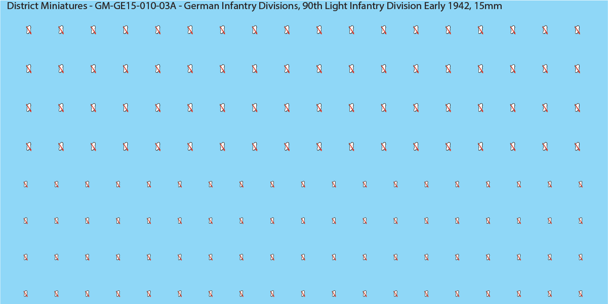 WW2 German Wehrmacht Infantry Divisions, 15mm Decals