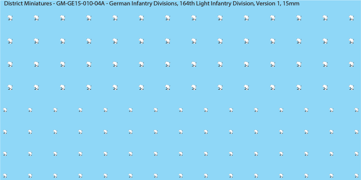 WW2 German Wehrmacht Infantry Divisions, 15mm Decals