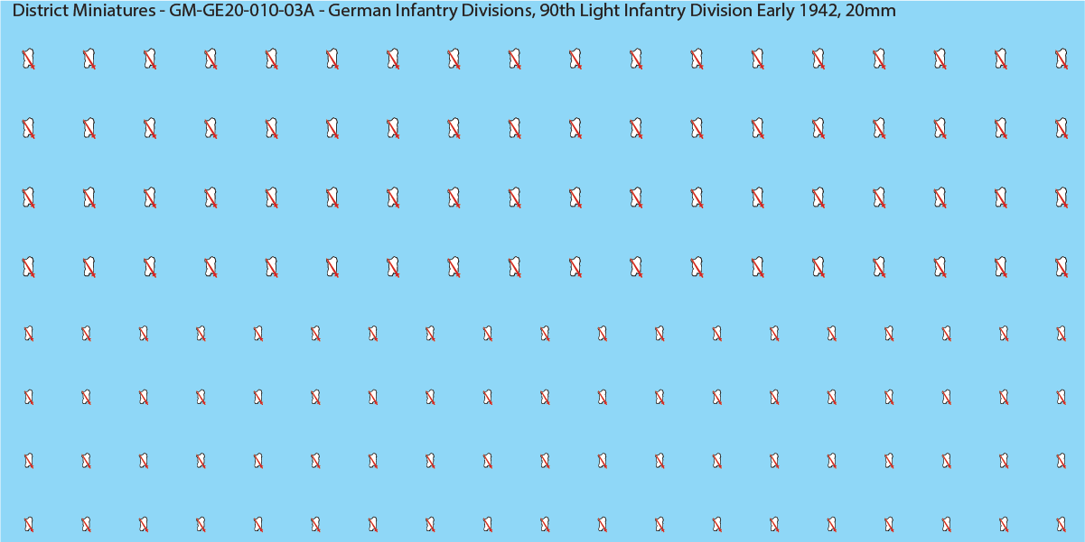WW2 German Wehrmacht Infantry Divisions, 20mm Decals