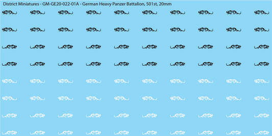 WW2 German - Heavy Panzer Battalions (Multiple Options), 20mm Decals