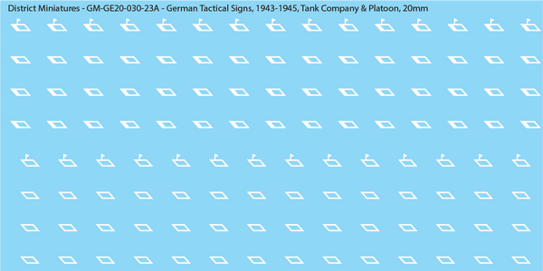 WW2 German - German Tactical Signs, 1943-1945 (Multiple Options), 20mm ...