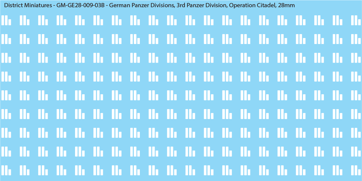 WW2 German Wehrmacht Panzer Divisions, 28mm Decals