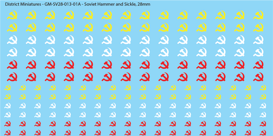 Soviet Hammer and Sickle, 28mm