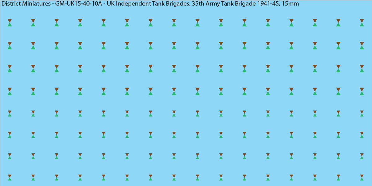 WW2 British - UK Divisional and Brigade Insignia for Armoured/Tanks (Multiple Options), 15mm Decals