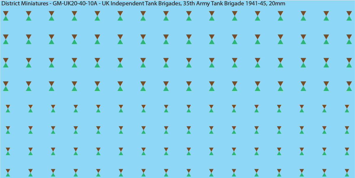 WW2 British - UK Divisional and Brigade Insignia for Armoured/Tanks (Multiple Options), 20mm Decals