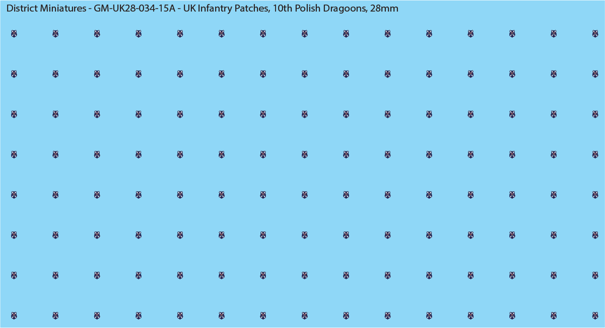 WW2 British - UK Infantry Patches (Multiple Options), 28mm Decals