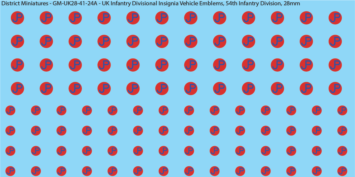 WW2 British - UK Infantry Divisions (Vehicles) #1, 28mm Decals