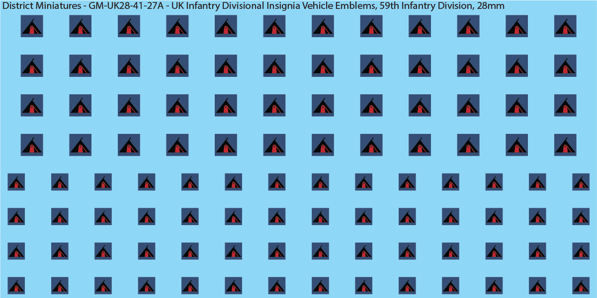 WW2 British - UK Infantry Divisions (Vehicles) #1, 28mm Decals