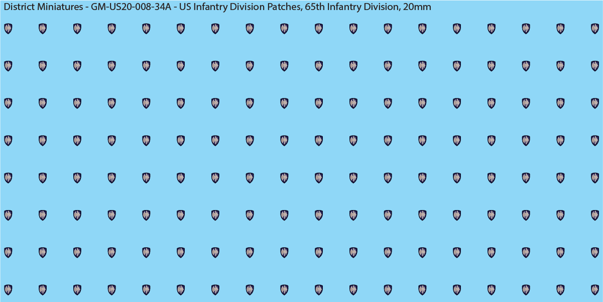 WW2 US - US Infantry Division Patches (Multiple Options), 20mm Decals